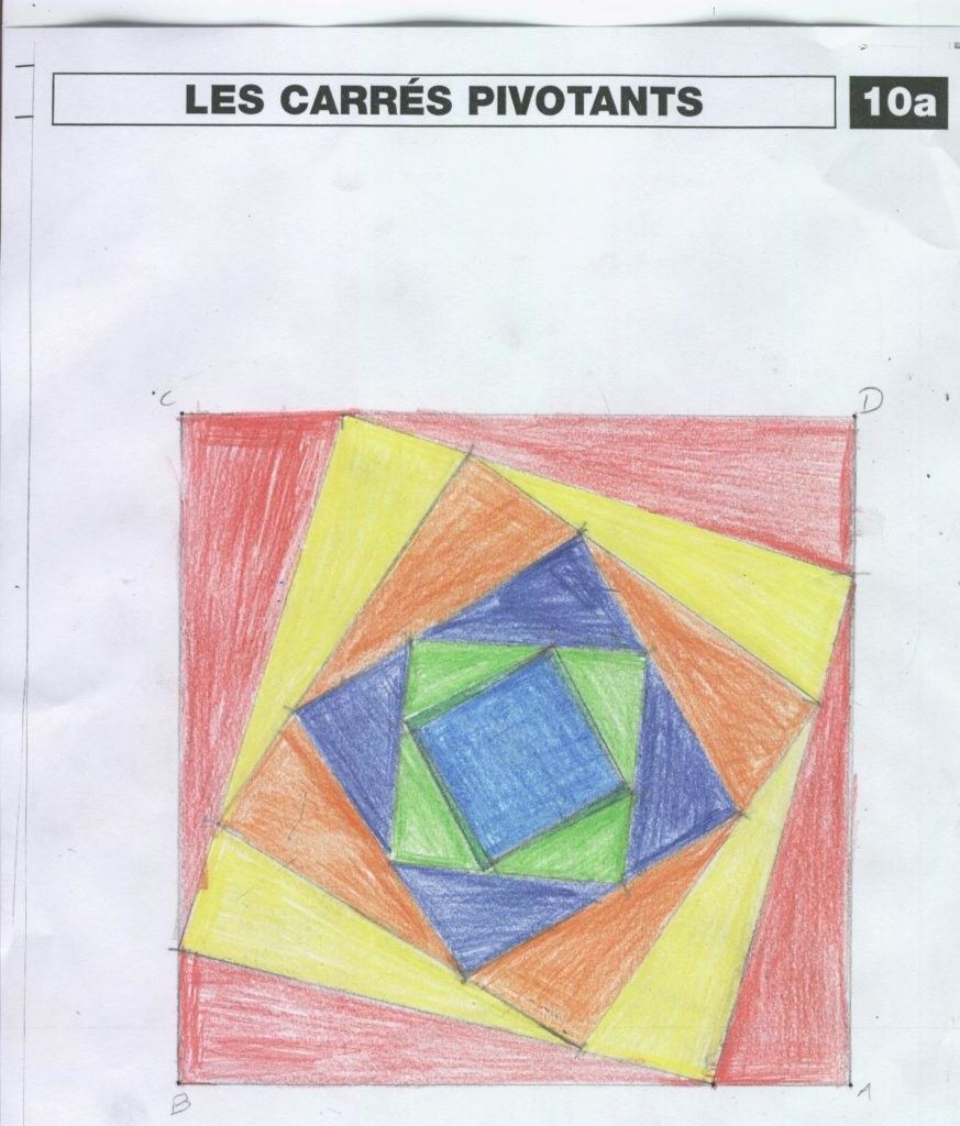 [atelier géométrique] Les carrés pivotants | IME DINAMO